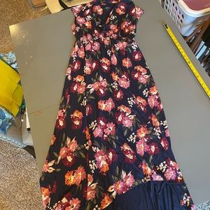 Navy floral Isabel maternity maxi Dress Size XL maternity by Ingrid Isabel